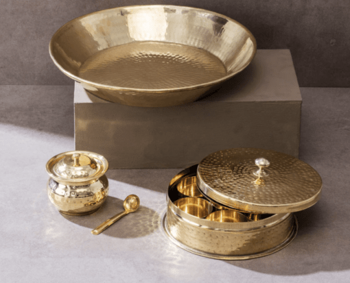 Kitchen Essentials Set (Masala box + Ghee pot + Paraat)